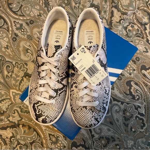 NWT RARE Adidas x Hyde Stan Smith Python Print Sneakers Wmns 6.5 Men 5.5 - Picture 12 of 16